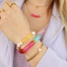 Acrylic Tube bead 33x8mm Pink